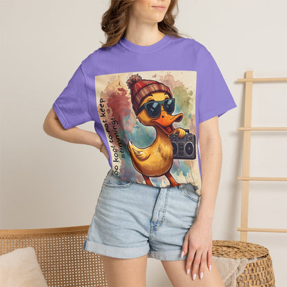 T-Shirt Cool Duck Graphic — "Too Kool to Not Keep Stimming" - Geo Rocks The 'Tism