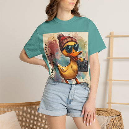 T-Shirt Cool Duck Graphic — "Too Kool to Not Keep Stimming" - Geo Rocks The 'Tism