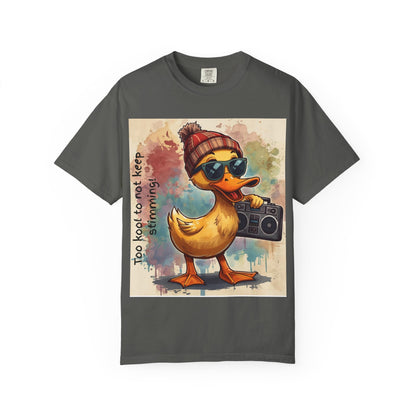 T-Shirt Cool Duck Graphic — "Too Kool to Not Keep Stimming" - Geo Rocks The 'Tism