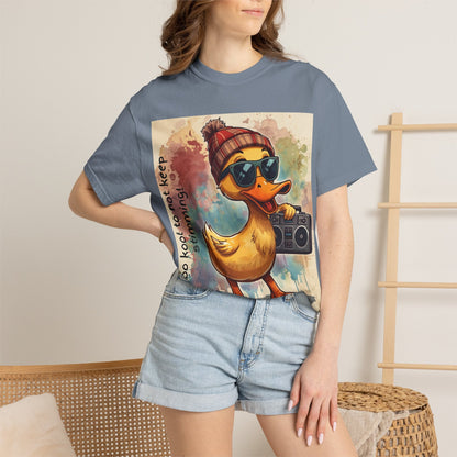 T-Shirt Cool Duck Graphic — "Too Kool to Not Keep Stimming" - Geo Rocks The 'Tism