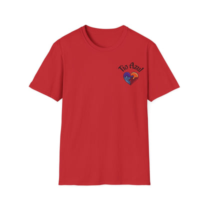 T-Shirt — "Tío Azul" Puzzle Heart Chest Logo (Latinx Pride Gift) - Geo Rocks The 'Tism