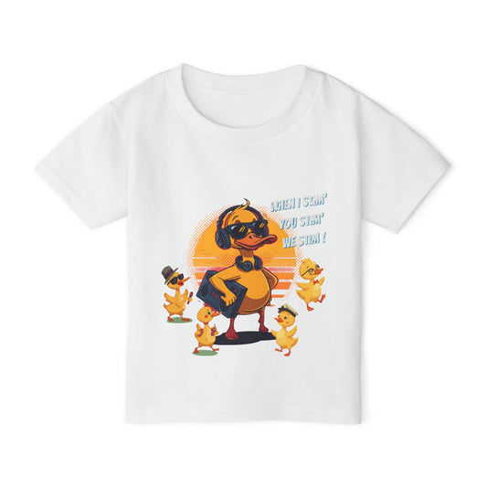 Toddler T‑Shirt — Cute Duck Family 'When I Stim You Stim We Stim' Graphic Tee - Geo Rocks The 'Tism