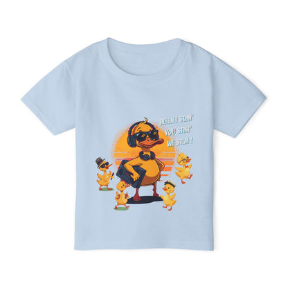 Toddler T‑Shirt — Cute Duck Family 'When I Stim You Stim We Stim' Graphic Tee - Geo Rocks The 'Tism