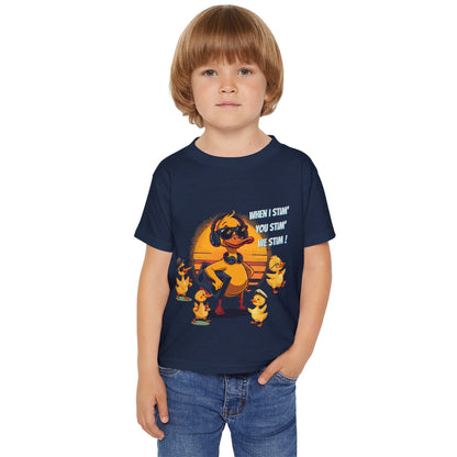Toddler T‑Shirt — Cute Duck Family 'When I Stim You Stim We Stim' Graphic Tee - Geo Rocks The 'Tism