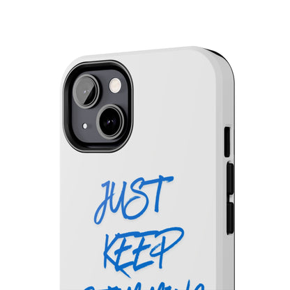 Tough phone case - "Just Keep Stimming" - Geo Rocks The 'Tism