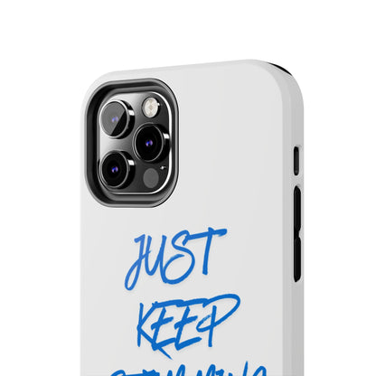 Tough phone case - "Just Keep Stimming" - Geo Rocks The 'Tism