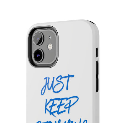 Tough phone case - "Just Keep Stimming" - Geo Rocks The 'Tism