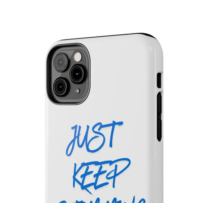 Tough phone case - "Just Keep Stimming" - Geo Rocks The 'Tism