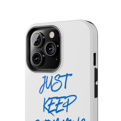 Tough phone case - "Just Keep Stimming" - Geo Rocks The 'Tism