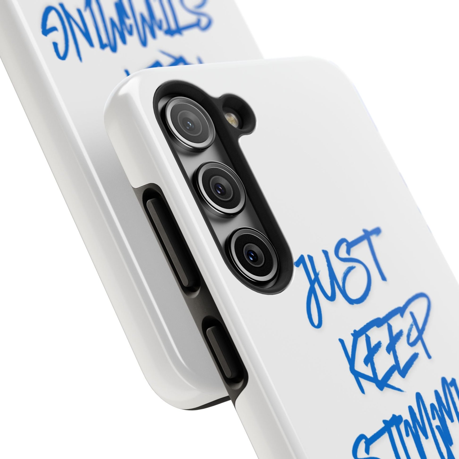 Tough phone case - "Just Keep Stimming" - Geo Rocks The 'Tism