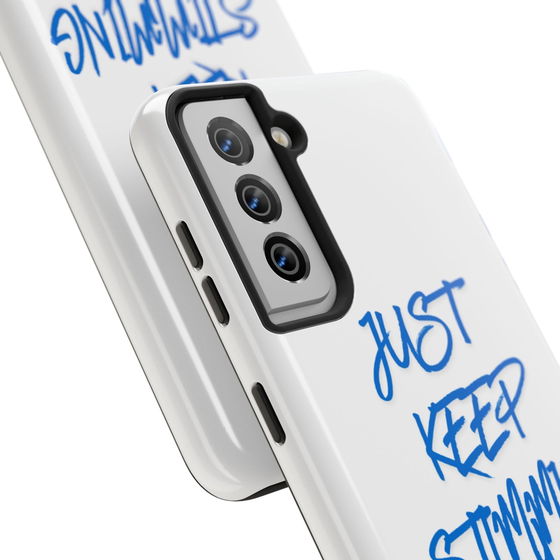 Tough phone case - "Just Keep Stimming" - Geo Rocks The 'Tism