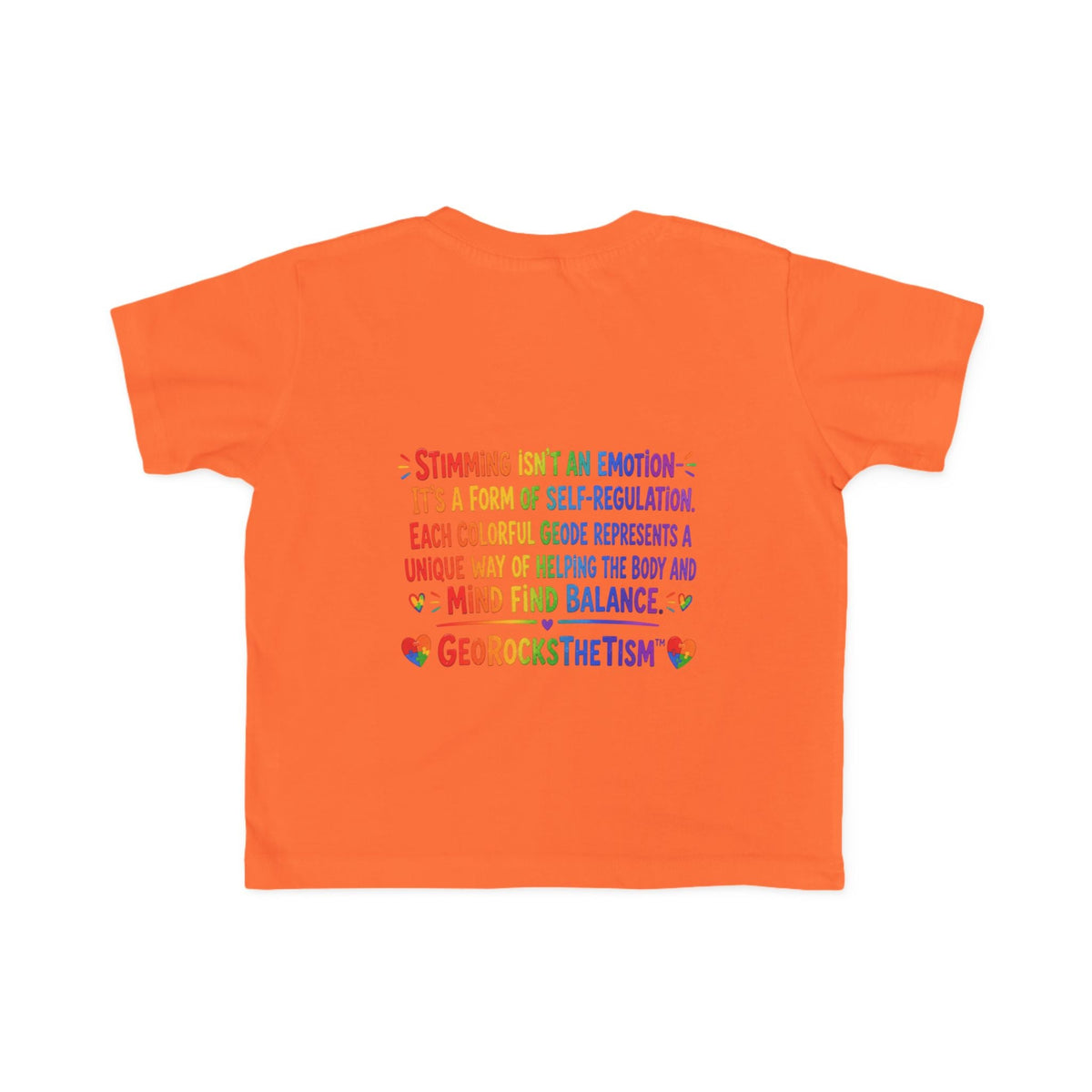 "Twirl" Stimming Geode Autism Self Sensory Regulation Toddler Tee - Geo Rocks The 'Tism