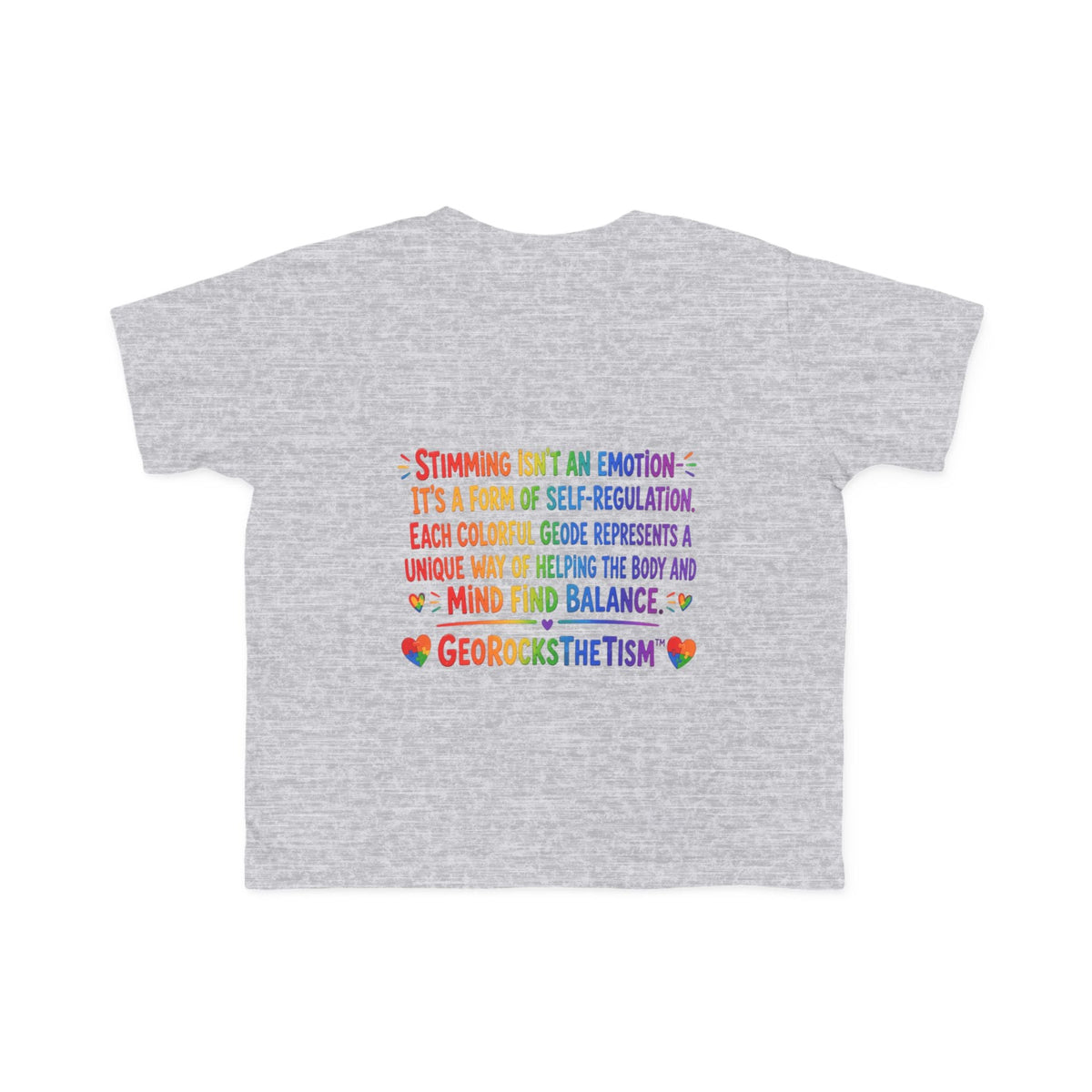 "Twirl" Stimming Geode Autism Self Sensory Regulation Toddler Tee - Geo Rocks The 'Tism