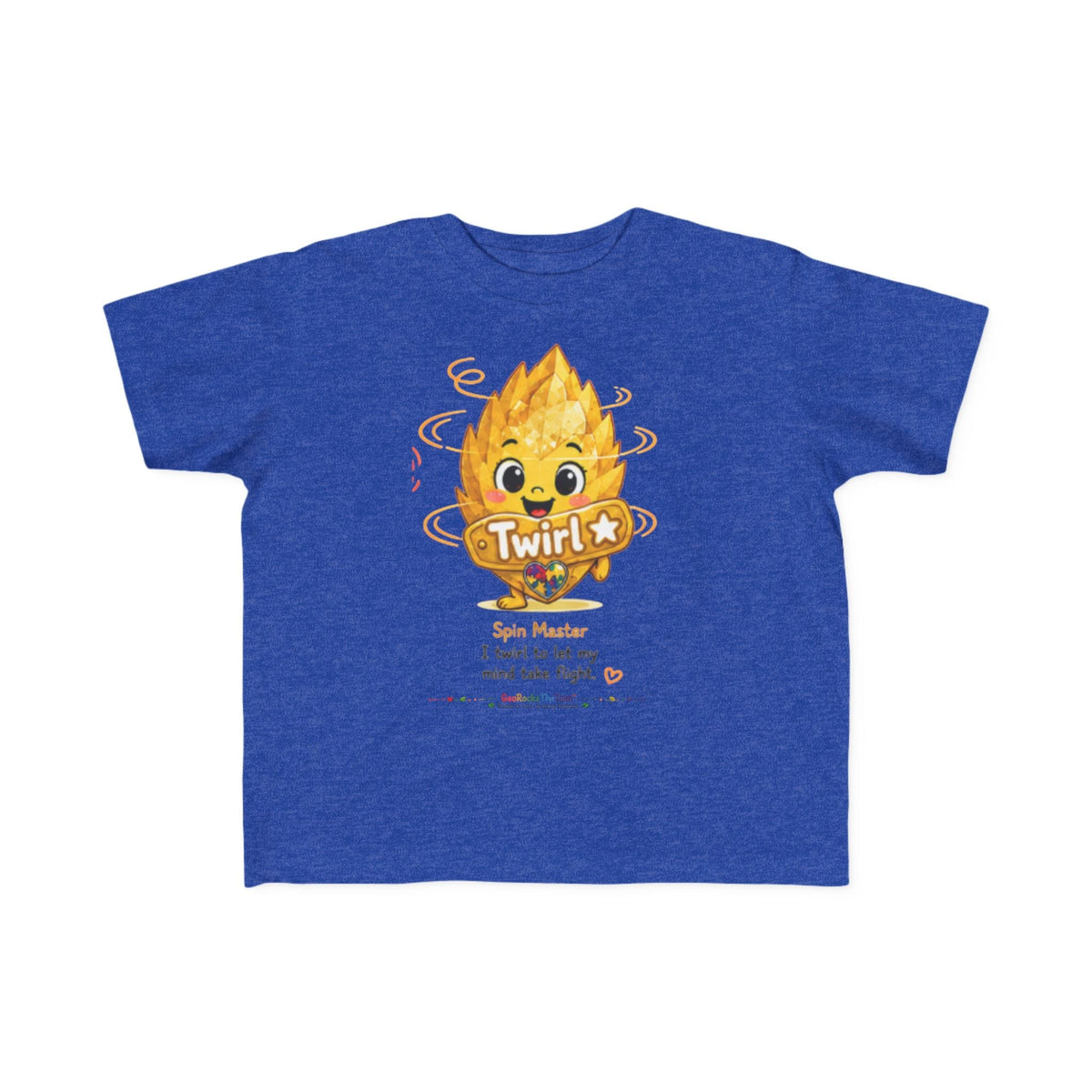 "Twirl" Stimming Geode Autism Self Sensory Regulation Toddler Tee - Geo Rocks The 'Tism