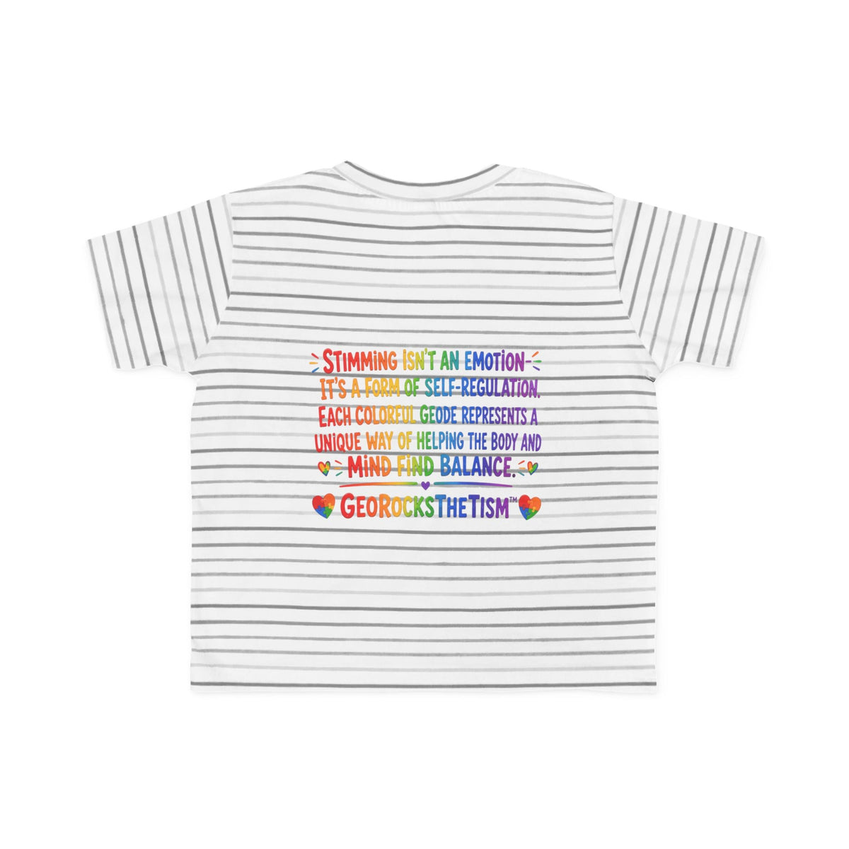 "Twirl" Stimming Geode Autism Self Sensory Regulation Toddler Tee - Geo Rocks The 'Tism