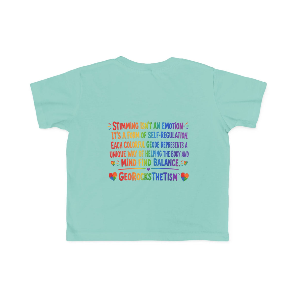 "Twirl" Stimming Geode Autism Self Sensory Regulation Toddler Tee - Geo Rocks The 'Tism