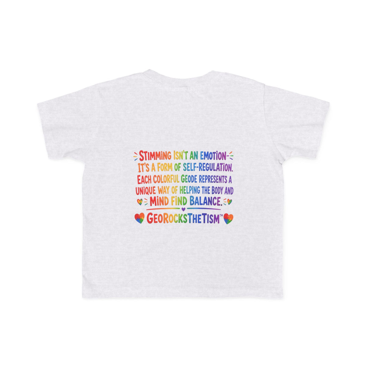 "Twirl" Stimming Geode Autism Self Sensory Regulation Toddler Tee - Geo Rocks The 'Tism