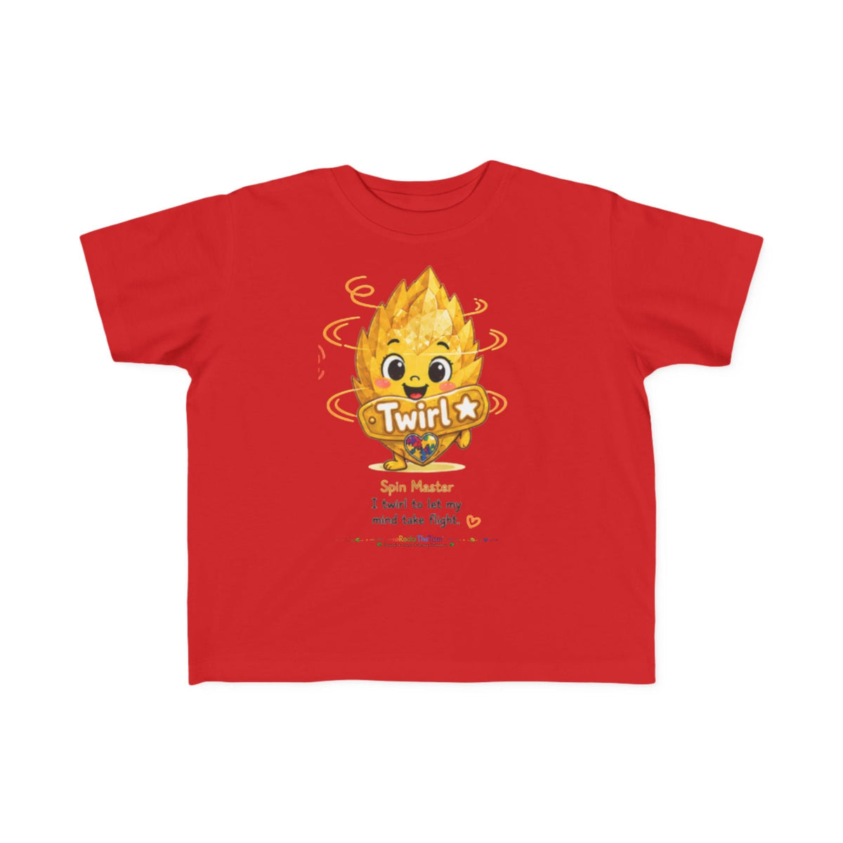 "Twirl" Stimming Geode Autism Self Sensory Regulation Toddler Tee - Geo Rocks The 'Tism