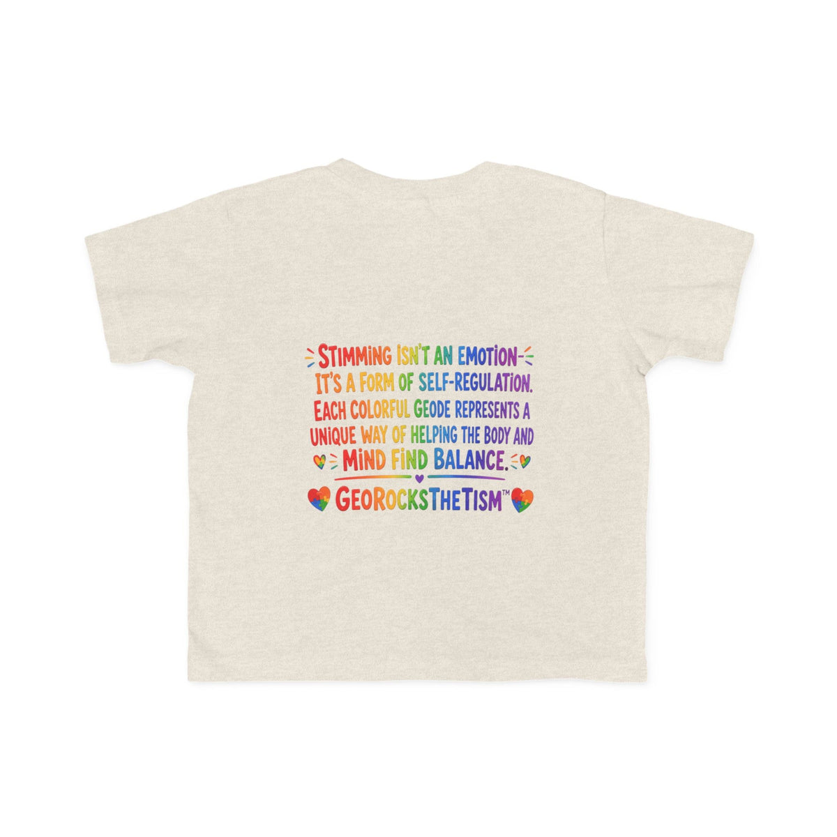 "Twirl" Stimming Geode Autism Self Sensory Regulation Toddler Tee - Geo Rocks The 'Tism