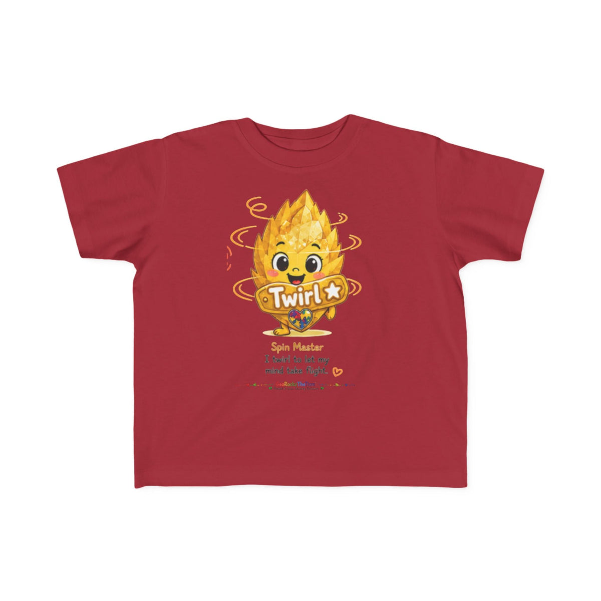 "Twirl" Stimming Geode Autism Self Sensory Regulation Toddler Tee - Geo Rocks The 'Tism