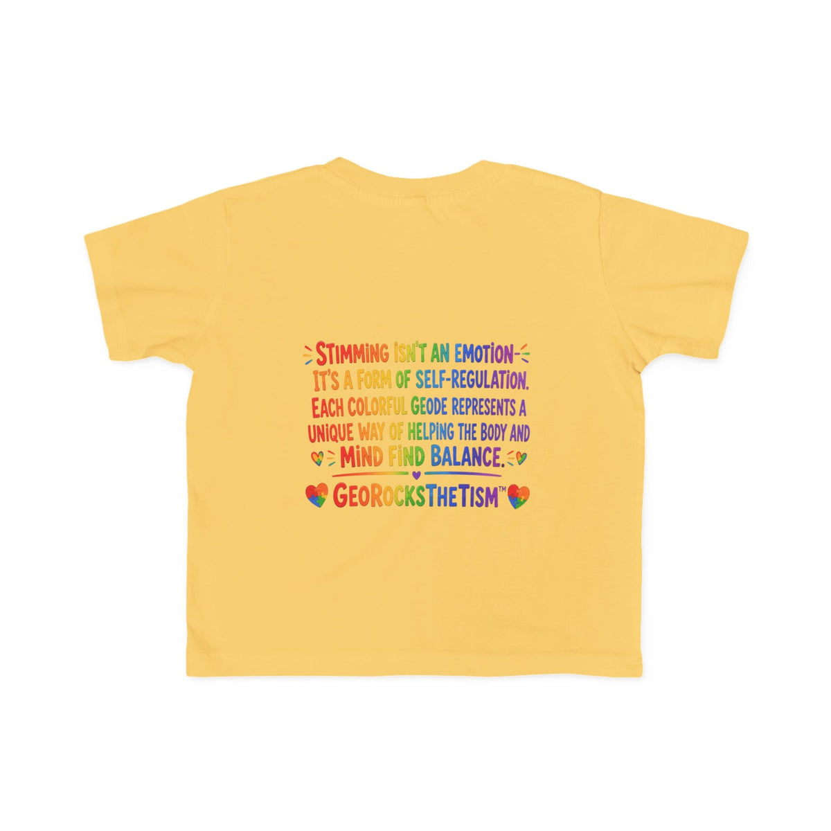 "Twirl" Stimming Geode Autism Self Sensory Regulation Toddler Tee - Geo Rocks The 'Tism