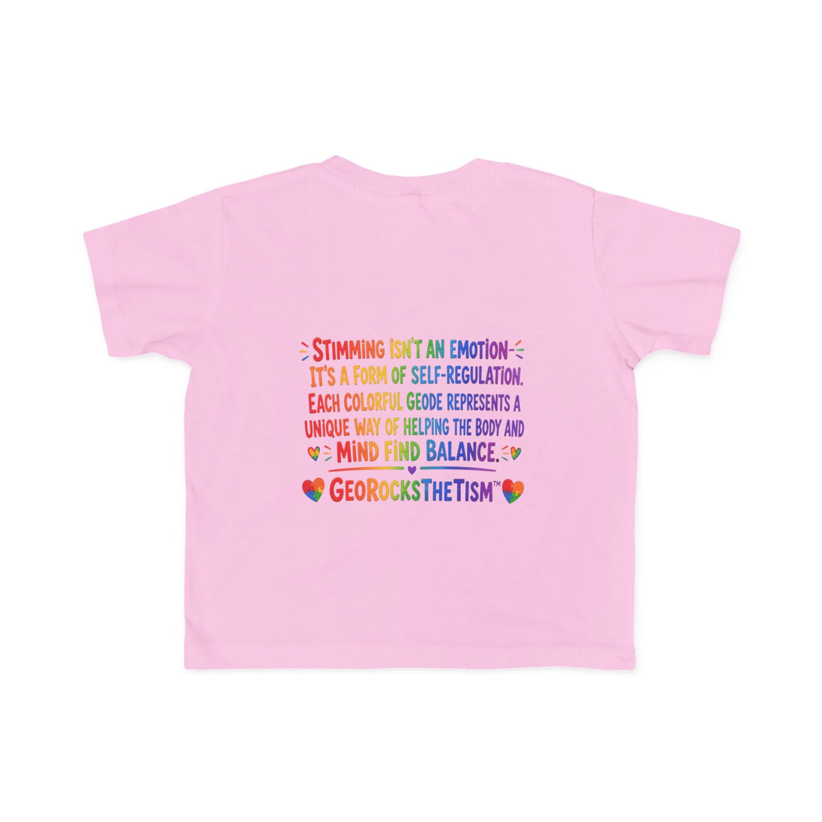 "Twirl" Stimming Geode Autism Self Sensory Regulation Toddler Tee - Geo Rocks The 'Tism