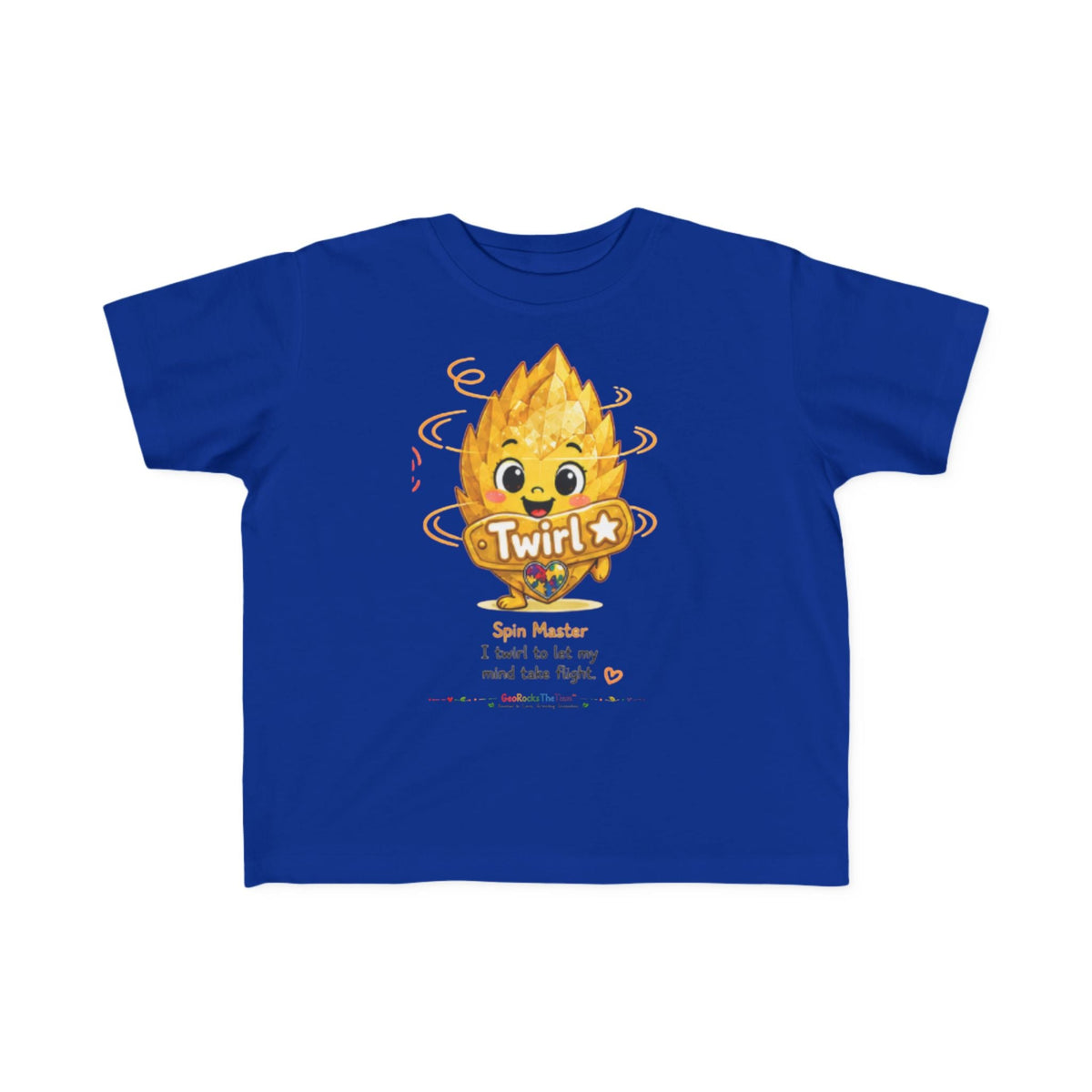 "Twirl" Stimming Geode Autism Self Sensory Regulation Toddler Tee - Geo Rocks The 'Tism