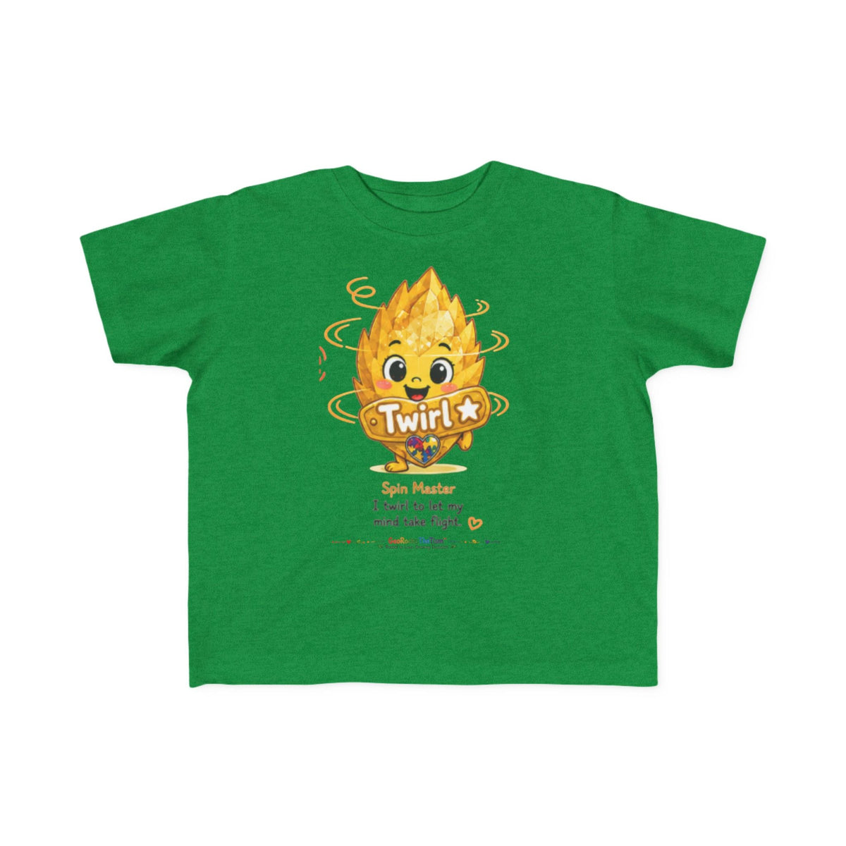 "Twirl" Stimming Geode Autism Self Sensory Regulation Toddler Tee - Geo Rocks The 'Tism