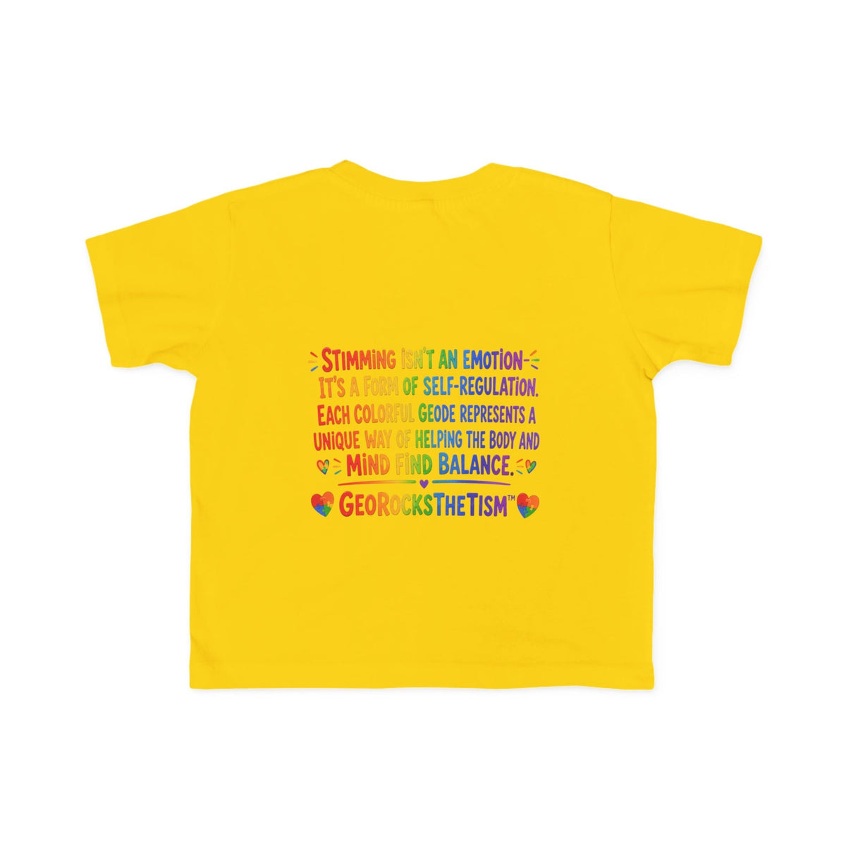 "Twirl" Stimming Geode Autism Self Sensory Regulation Toddler Tee - Geo Rocks The 'Tism