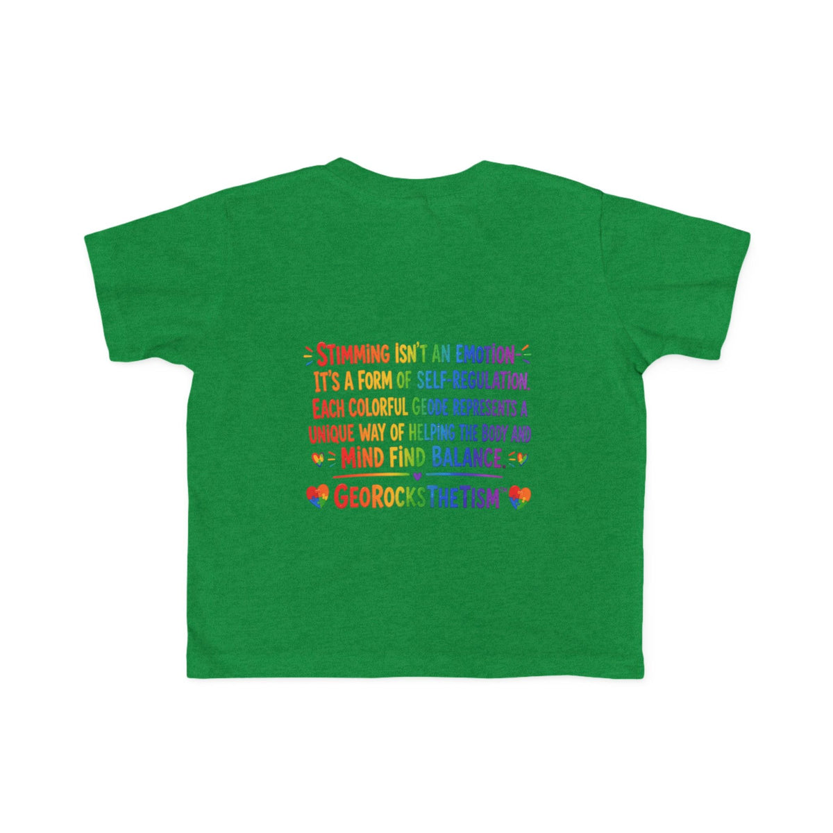 "Twirl" Stimming Geode Autism Self Sensory Regulation Toddler Tee - Geo Rocks The 'Tism