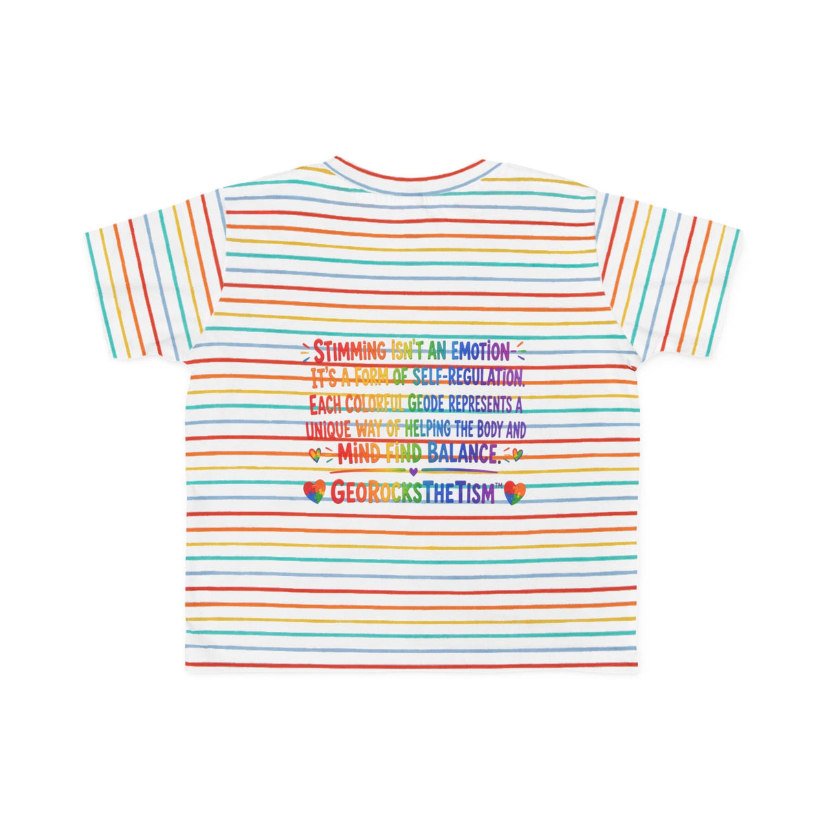 "Twirl" Stimming Geode Autism Self Sensory Regulation Toddler Tee - Geo Rocks The 'Tism