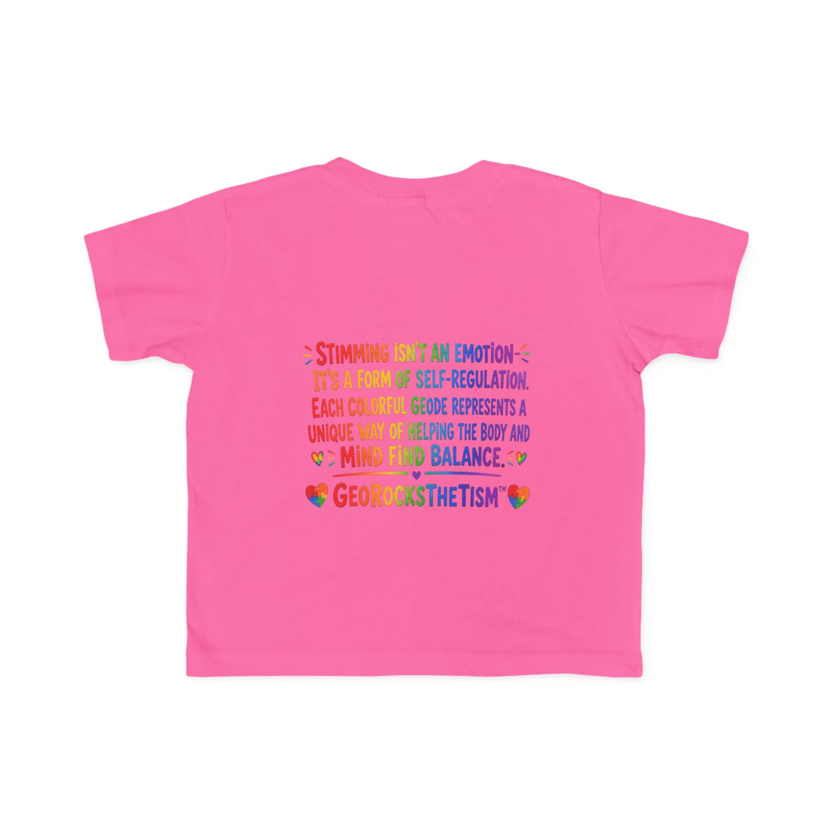 "Twirl" Stimming Geode Autism Self Sensory Regulation Toddler Tee - Geo Rocks The 'Tism