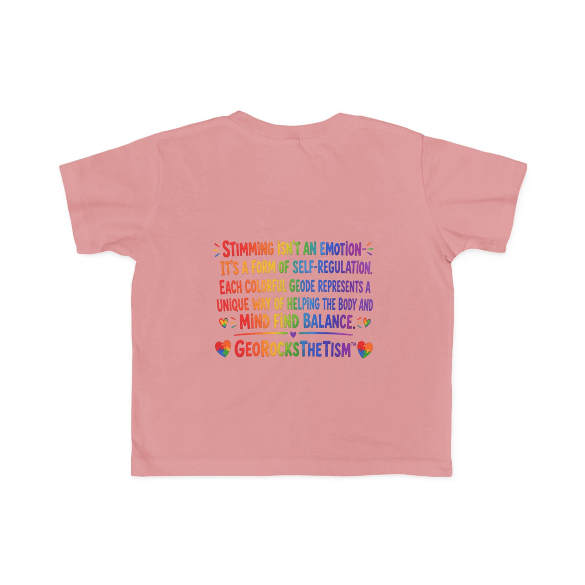 "Twirl" Stimming Geode Autism Self Sensory Regulation Toddler Tee - Geo Rocks The 'Tism