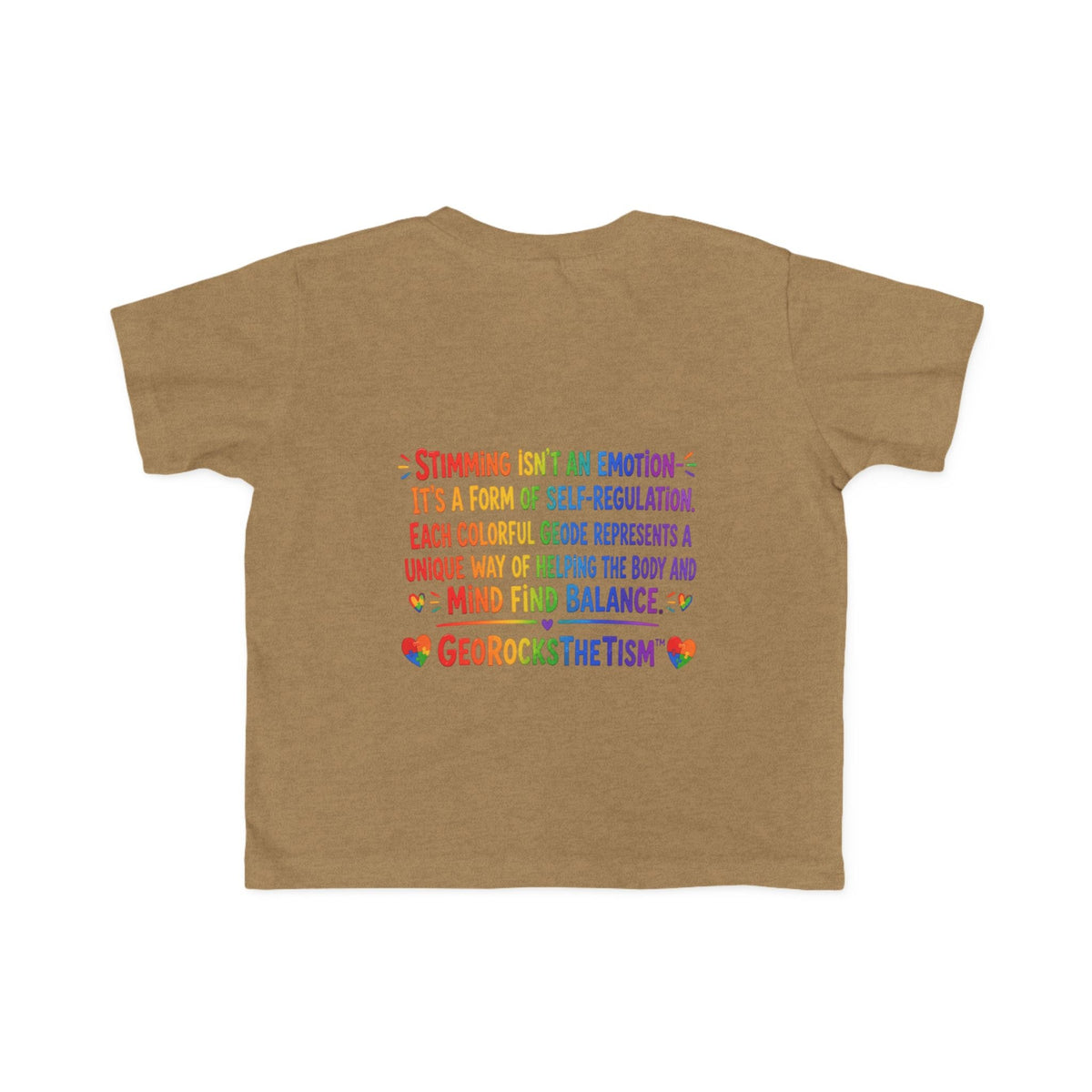 "Twirl" Stimming Geode Autism Self Sensory Regulation Toddler Tee - Geo Rocks The 'Tism