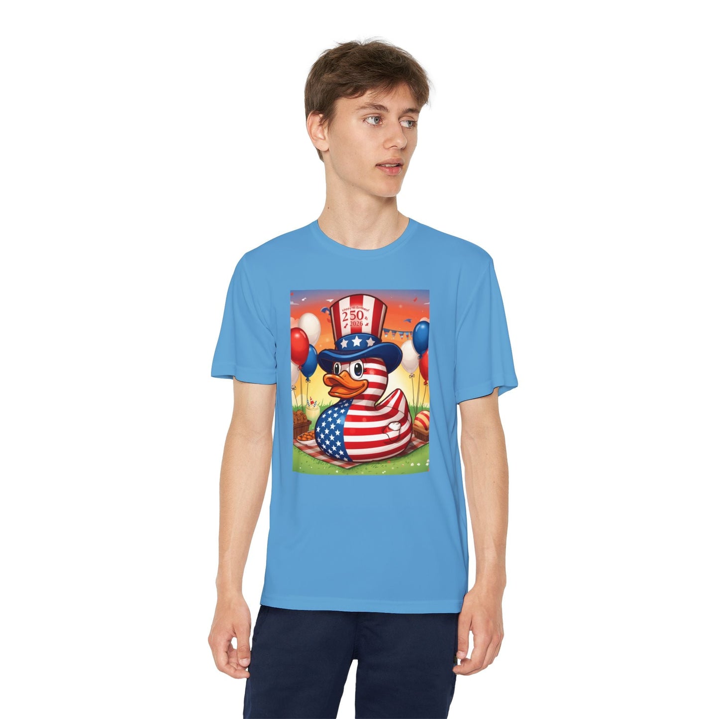 Uncle Sam Duck - USA 250th Anniversary T-Shirt - Geo Rocks The 'Tism