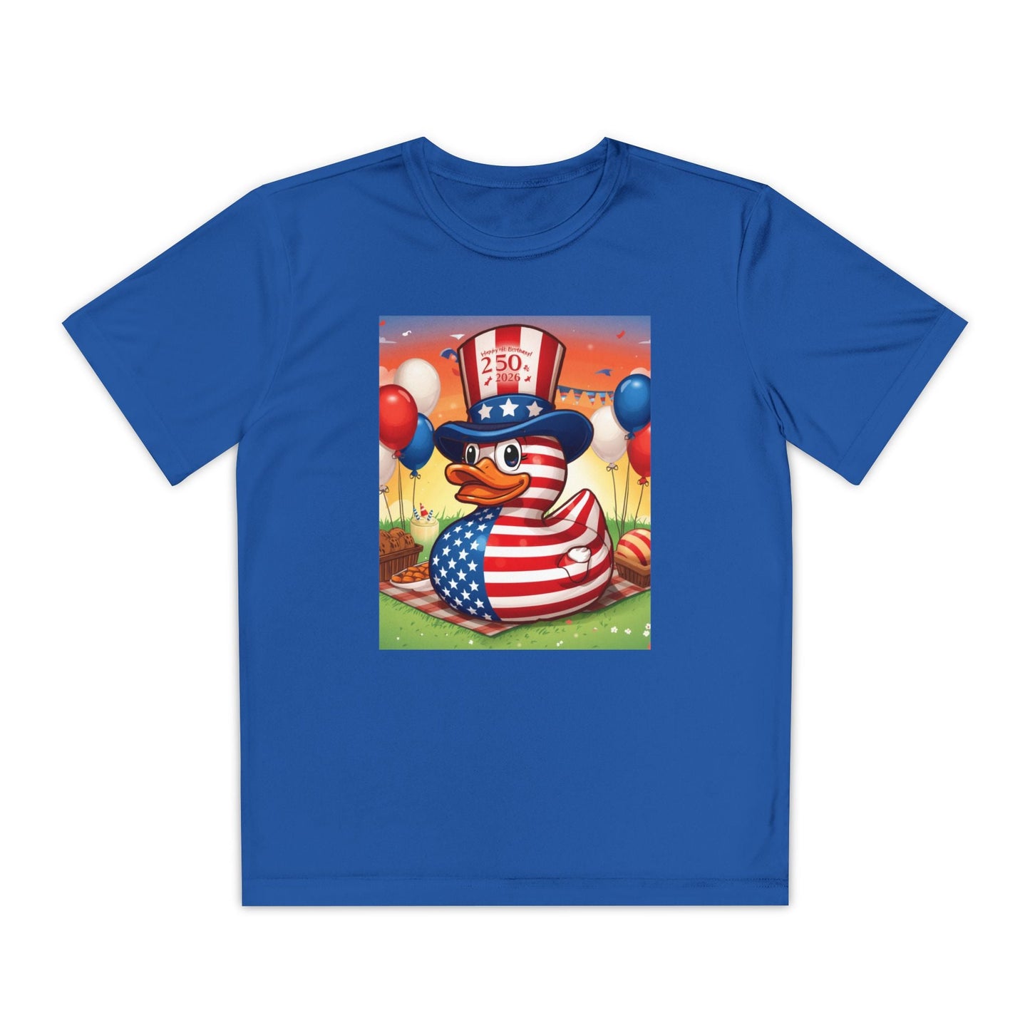 Uncle Sam Duck - USA 250th Anniversary T-Shirt - Geo Rocks The 'Tism