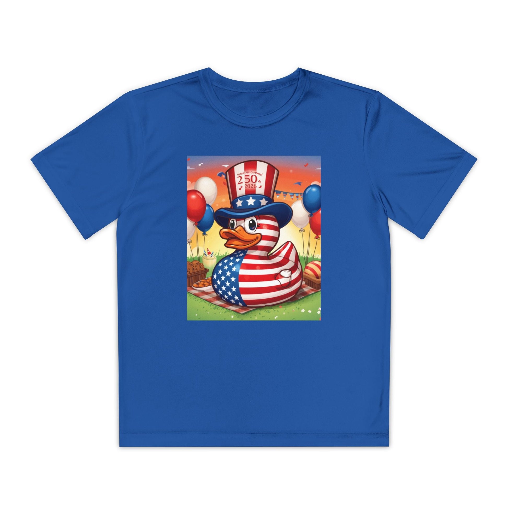 Uncle Sam Duck - USA 250th Anniversary T-Shirt - Geo Rocks The 'Tism