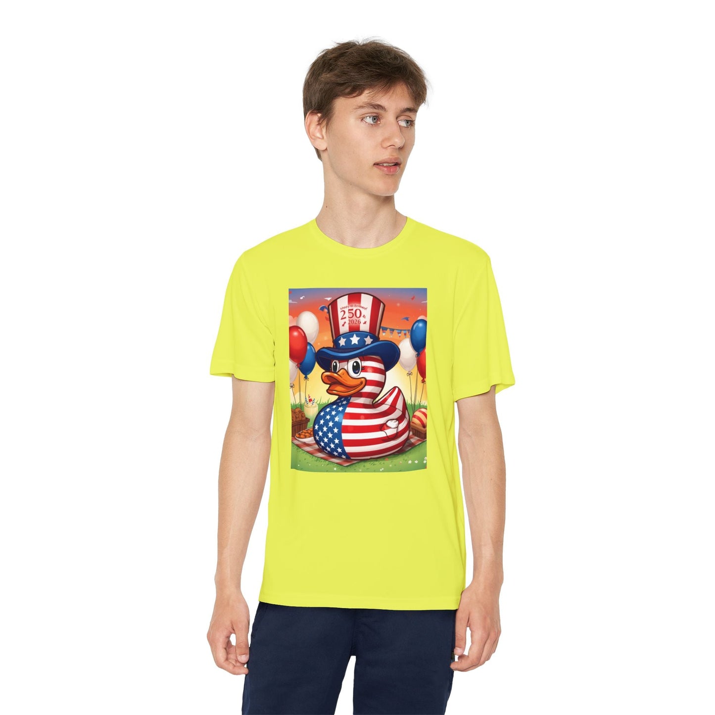 Uncle Sam Duck - USA 250th Anniversary T-Shirt - Geo Rocks The 'Tism