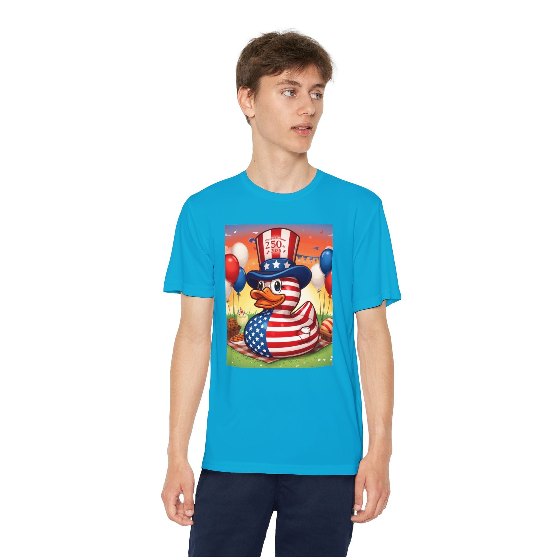 Uncle Sam Duck - USA 250th Anniversary T-Shirt - Geo Rocks The 'Tism
