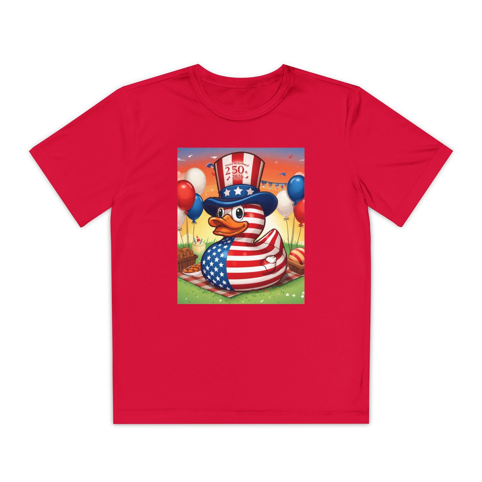 Uncle Sam Duck - USA 250th Anniversary T-Shirt - Geo Rocks The 'Tism