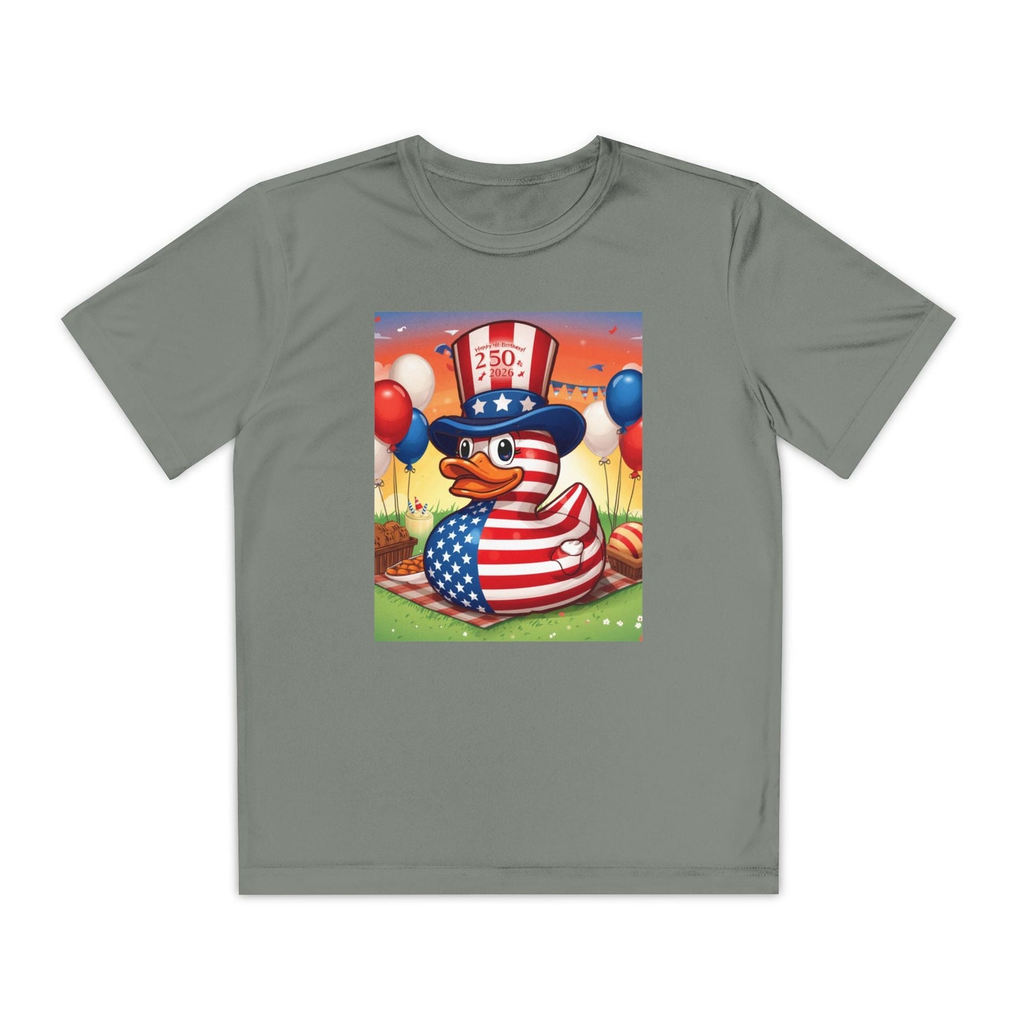 Uncle Sam Duck - USA 250th Anniversary T-Shirt - Geo Rocks The 'Tism