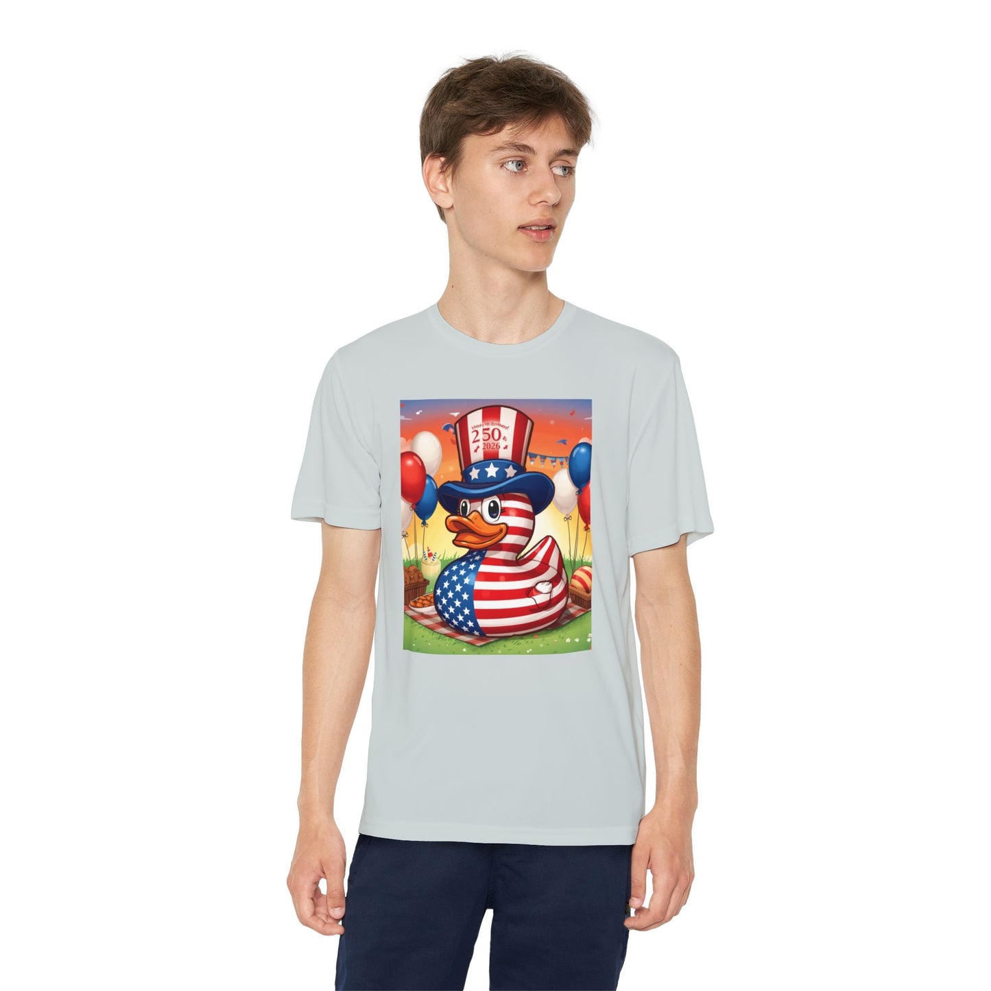 Uncle Sam Duck - USA 250th Anniversary T-Shirt - Geo Rocks The 'Tism