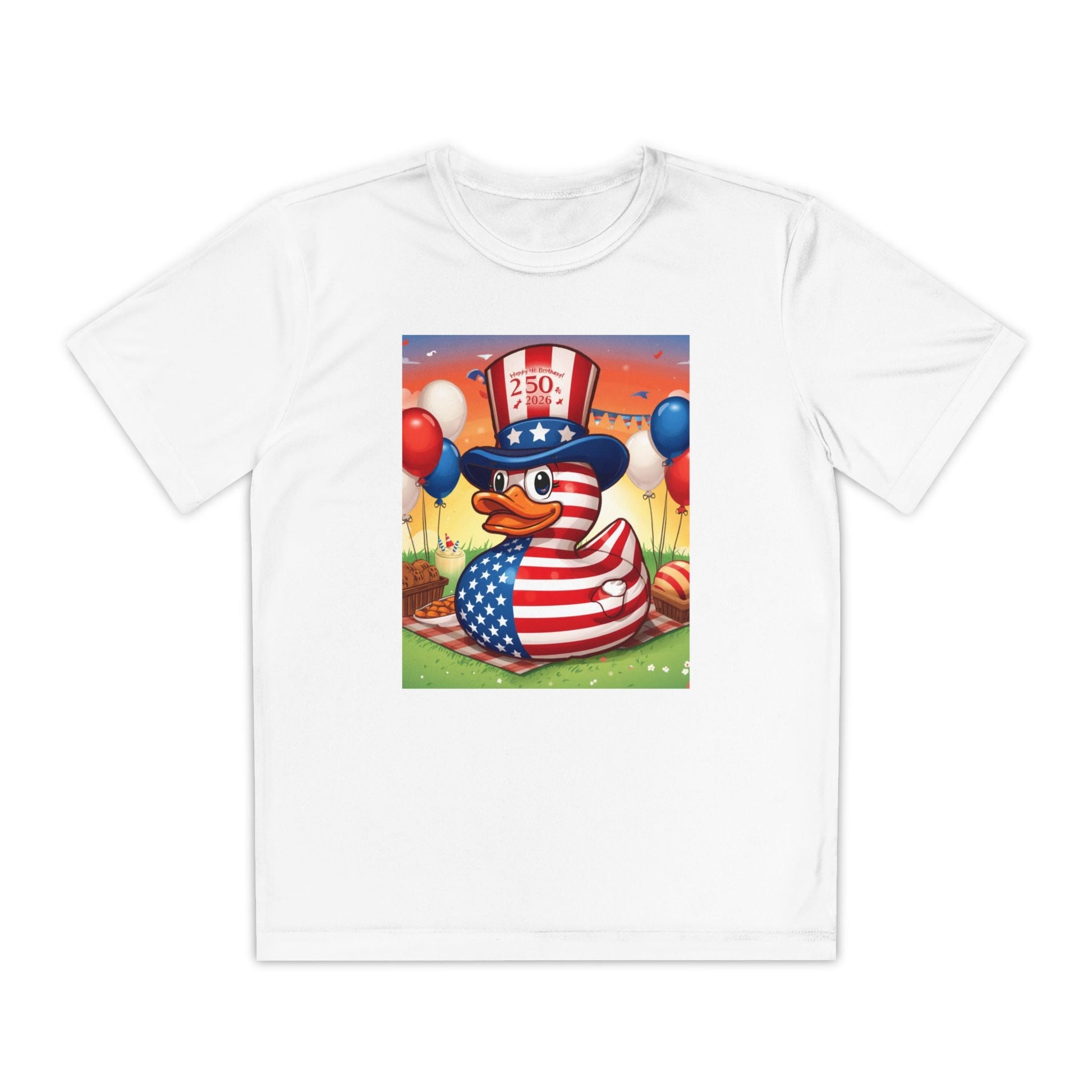 Uncle Sam Duck - USA 250th Anniversary T-Shirt - Geo Rocks The 'Tism