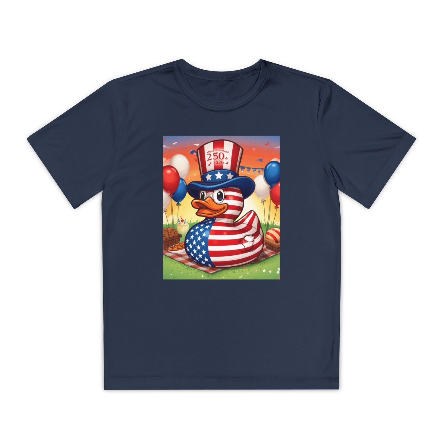 Uncle Sam Duck - USA 250th Anniversary T-Shirt - Geo Rocks The 'Tism