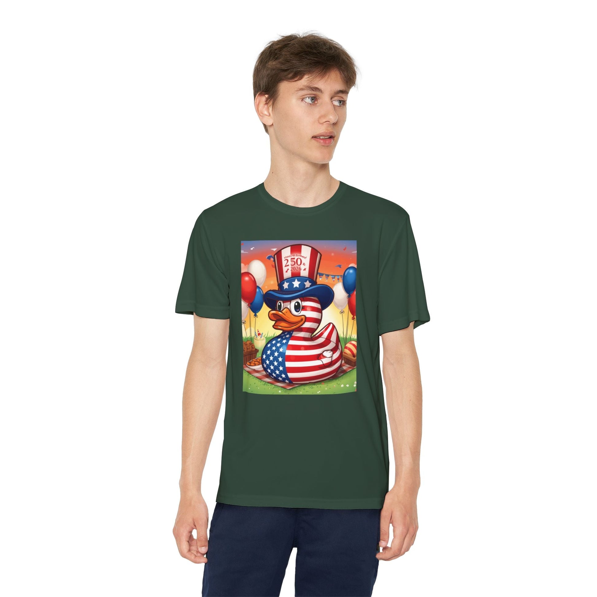 Uncle Sam Duck - USA 250th Anniversary T-Shirt - Geo Rocks The 'Tism