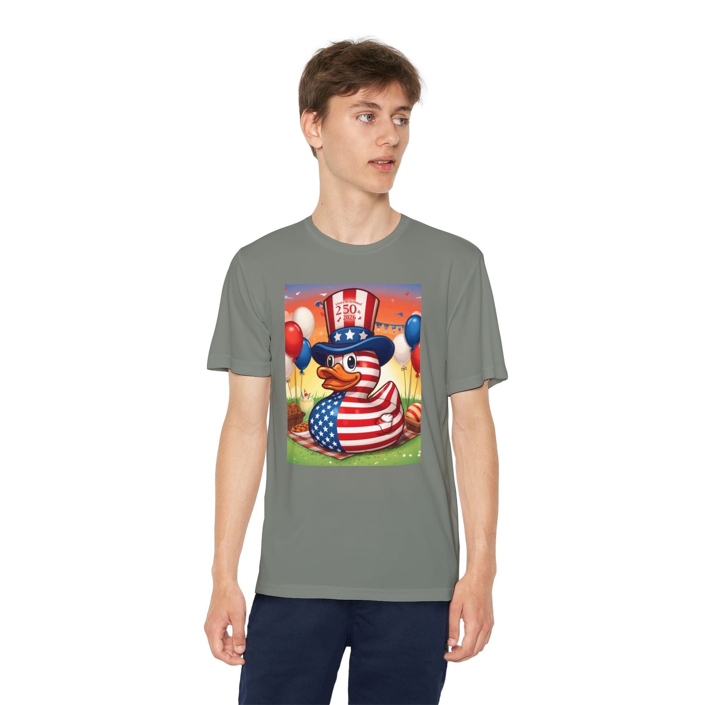 Uncle Sam Duck - USA 250th Anniversary T-Shirt - Geo Rocks The 'Tism
