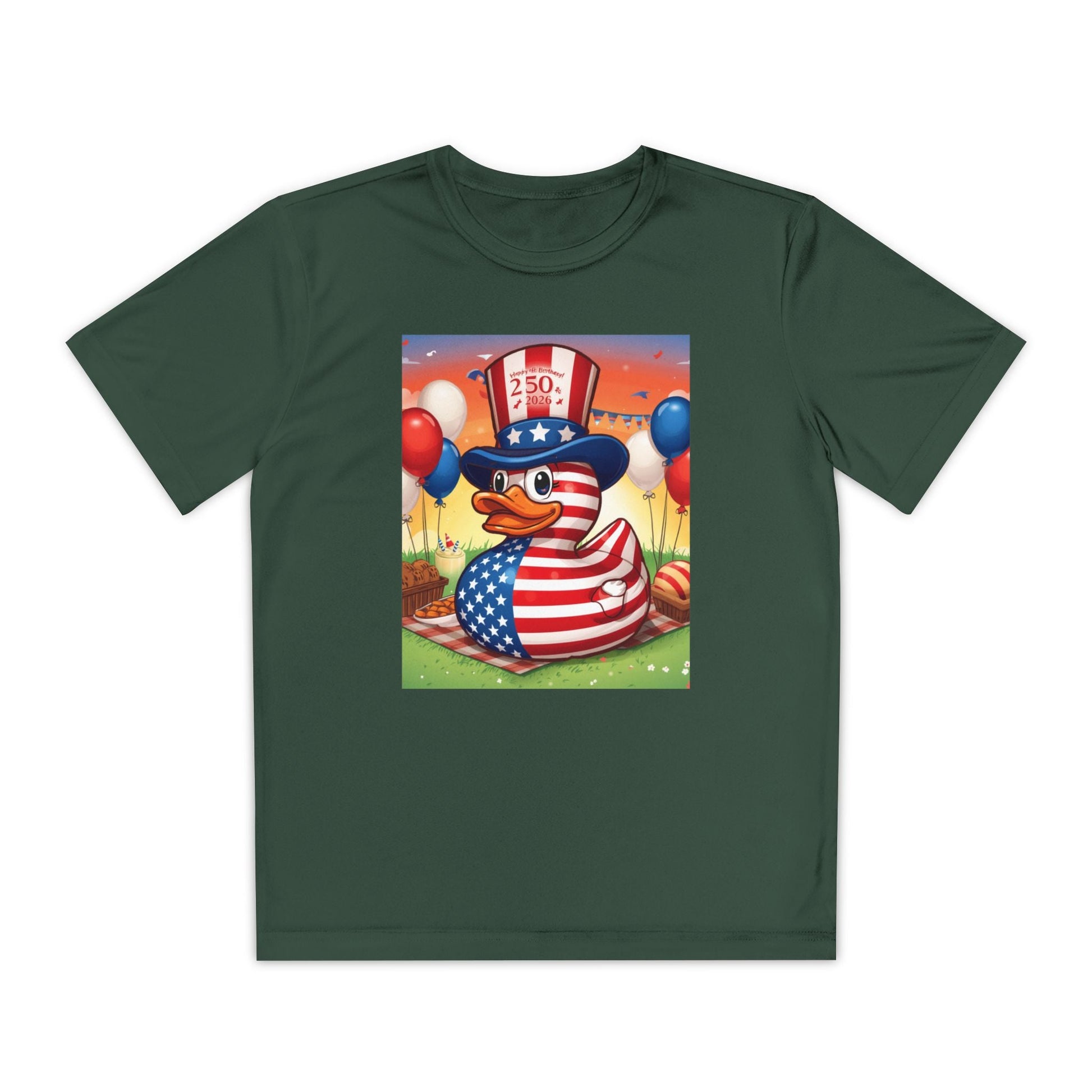 Uncle Sam Duck - USA 250th Anniversary T-Shirt - Geo Rocks The 'Tism