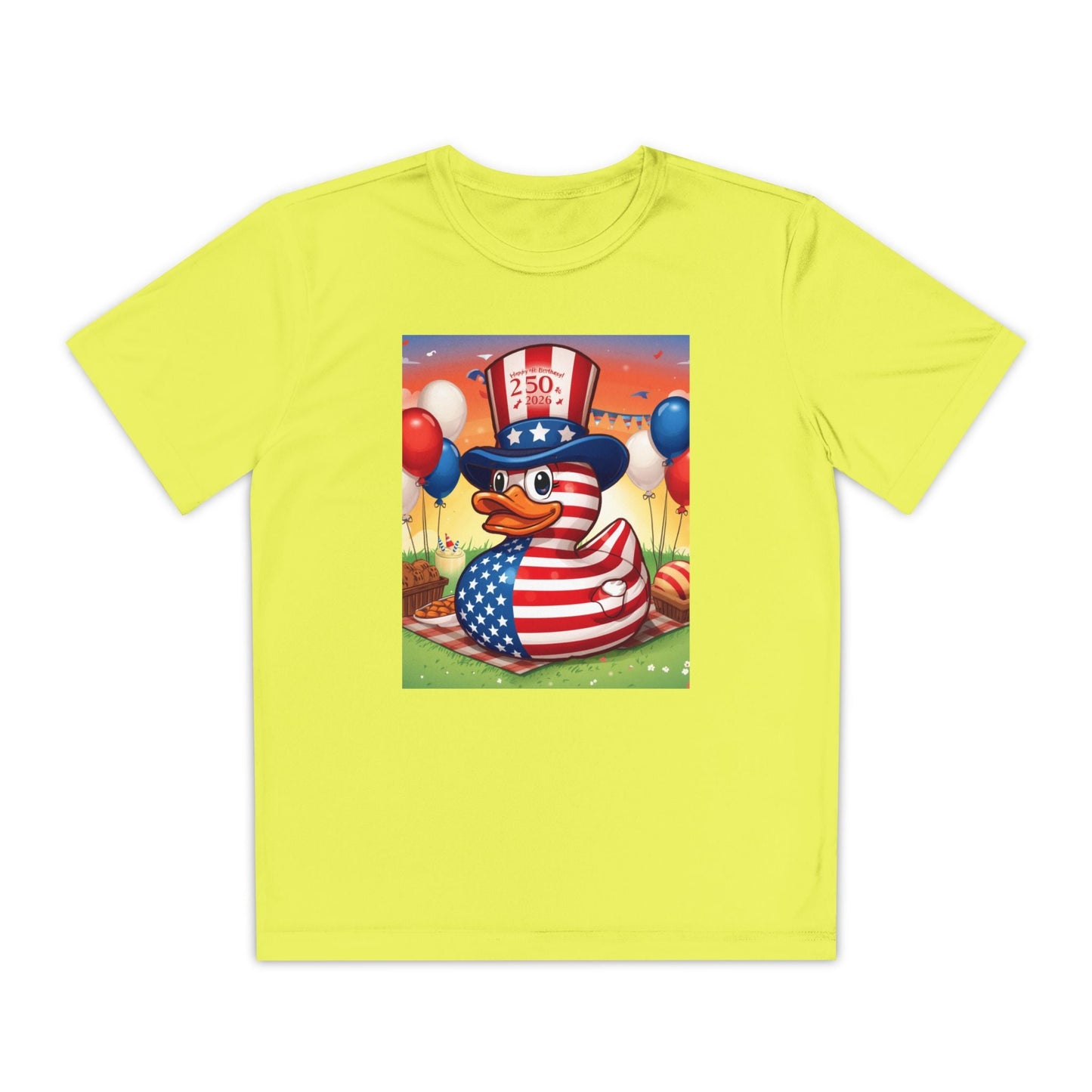 Uncle Sam Duck - USA 250th Anniversary T-Shirt - Geo Rocks The 'Tism