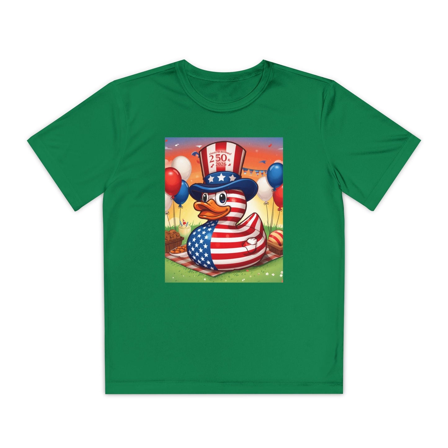 Uncle Sam Duck - USA 250th Anniversary T-Shirt - Geo Rocks The 'Tism