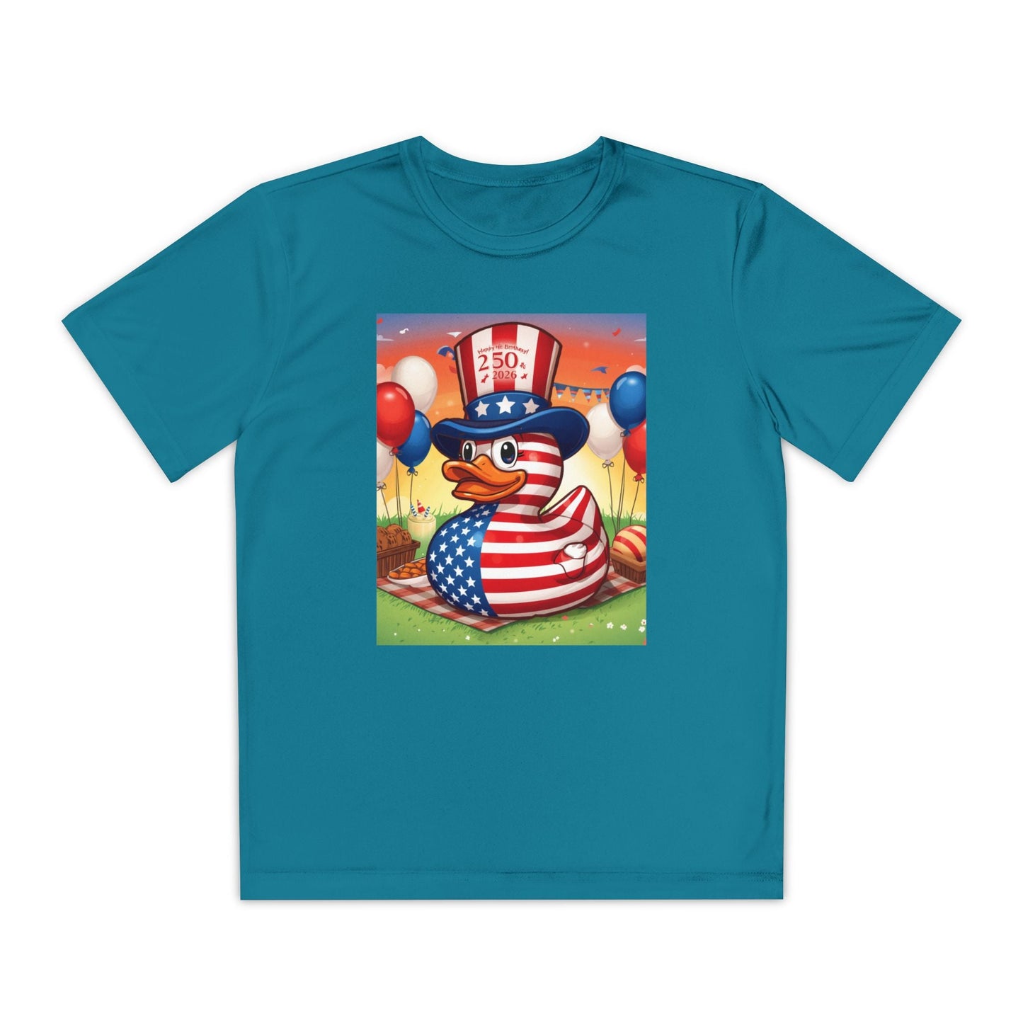Uncle Sam Duck - USA 250th Anniversary T-Shirt - Geo Rocks The 'Tism
